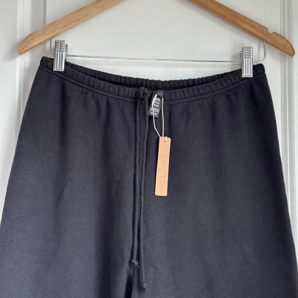 Skims Cotton Fleece Jogger in Onyx, Size Small - Picture 4 of 8
